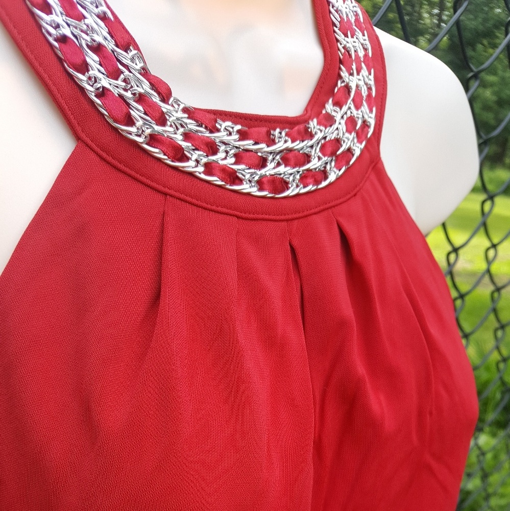 WHBM White House Black Market Red mini Dress Size X-Small